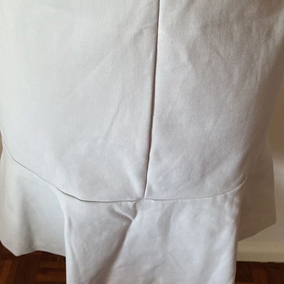 Kookai Dress High Neck Knee Length Size 38/ Small Off White/ Grey Viscose Blend - Picture 7 of 11